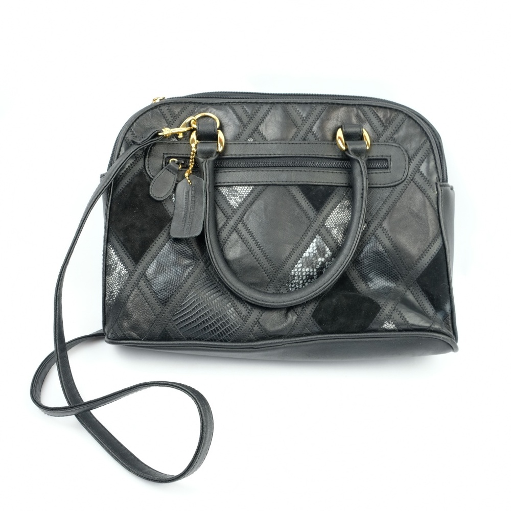 Cabin Creek Genuine Leather Black Purse, GUC